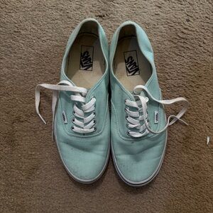 Vans Mint Green Canvas Skate‎ Sneakers